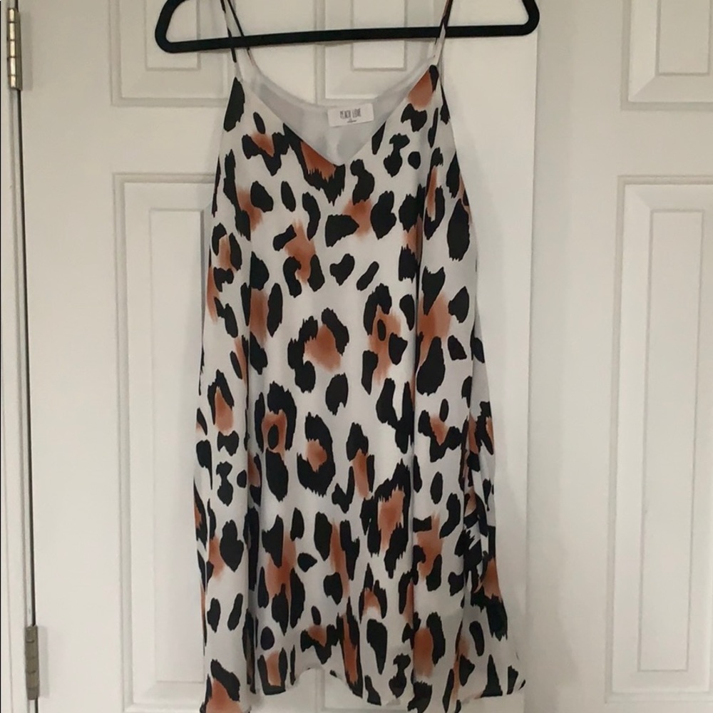 Women’s Peach Love Leopard Dress